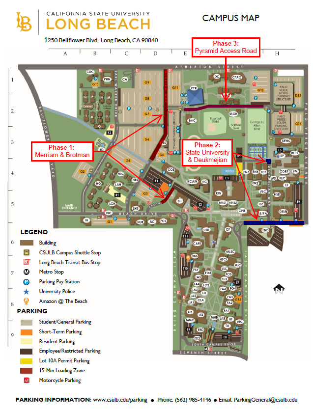 BBS- MSX Campus Road Repairs - Phasing map Map of MSX Campus Road Repairs - Phasing map