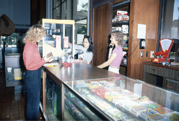 USU candy counter 1980s