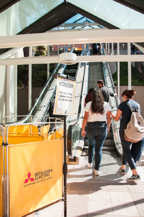 USU escalators broke 2010s