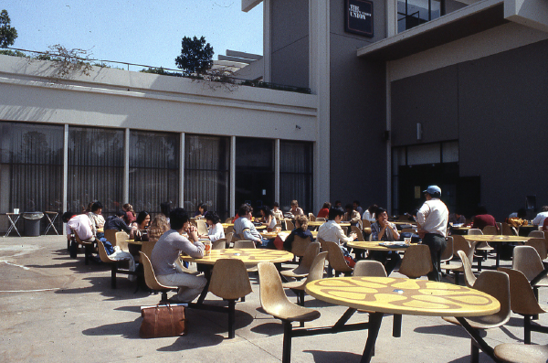 USU west patio 1980s