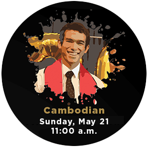 Cambodian Sunday, May 21 at 11am