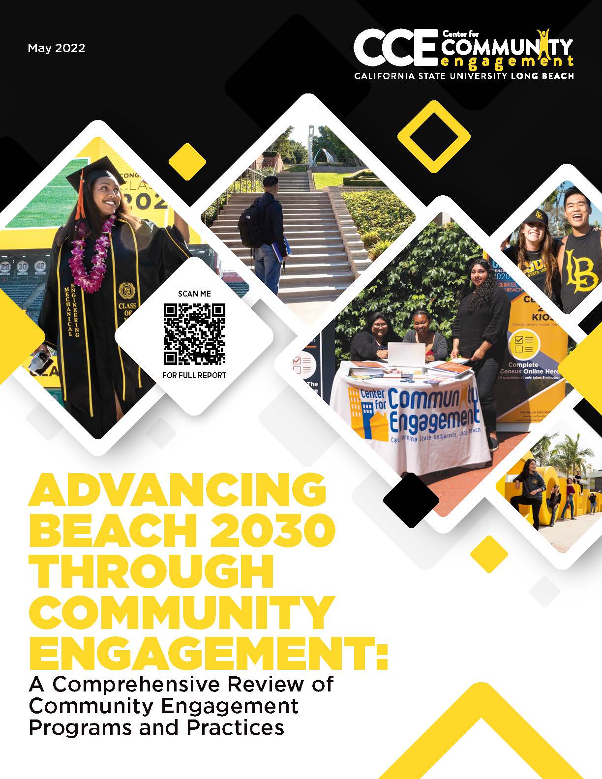 Cover Page of the Executive Summary of the CSULB Center for Community Engagement "Advancing Beach 2030 through Community Engagement" Publication