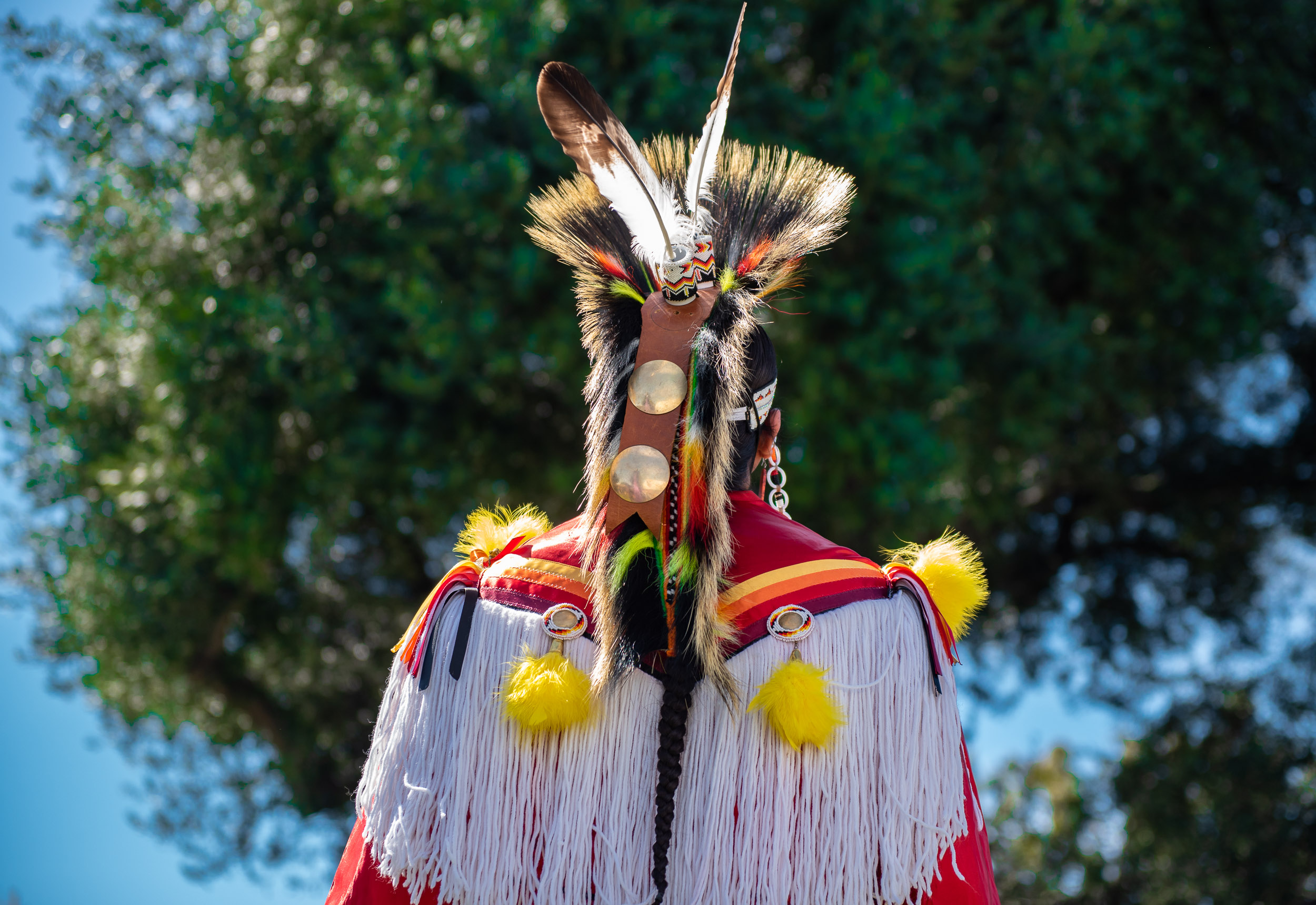 A Native American attendee of the CSULB Pow Wow