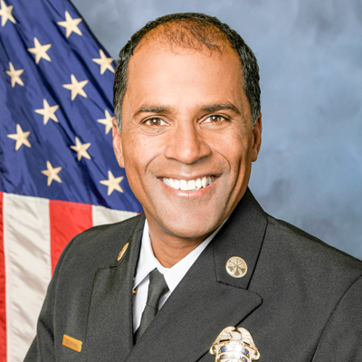 Dennis Buchanan, fire chief of Long Beach Fire Department