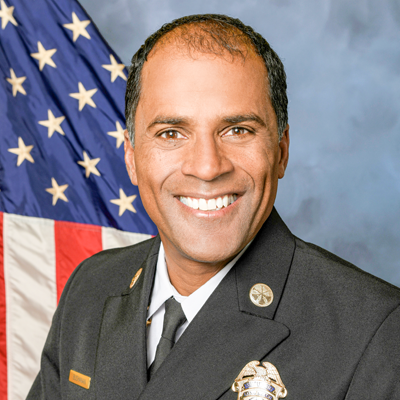 Dennis Buchanan, fire chief of Long Beach Fire Department Dennis Buchanan, fire chief of Long Beach Fire Department