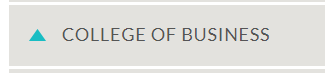 College of Business GIVE MENU