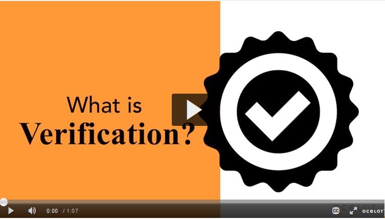 What is Verification Video image