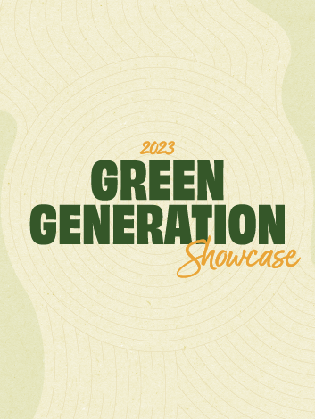 Green Generation Showcase 2023 Poster announcing Green Generation Showcase 2023