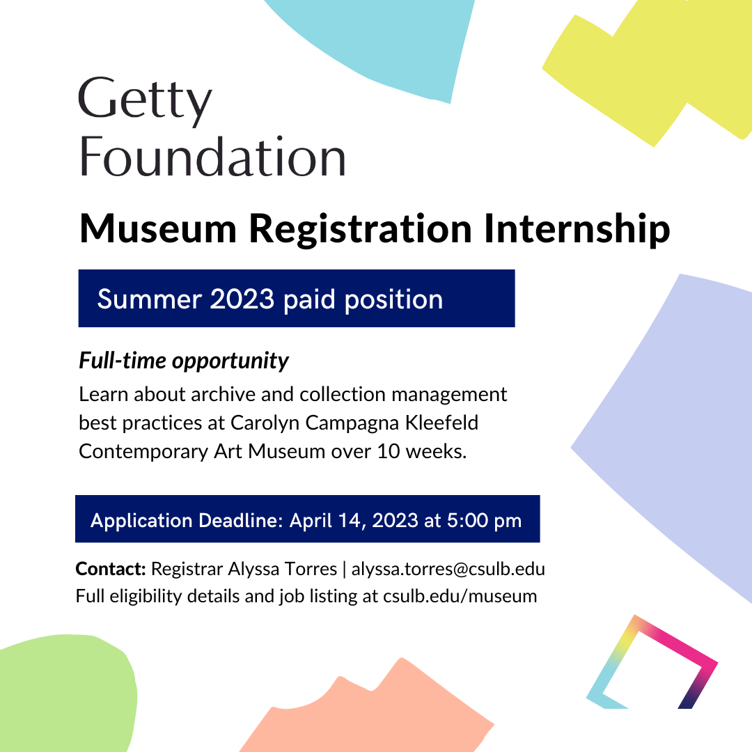 Getty Foundation Internship graphic