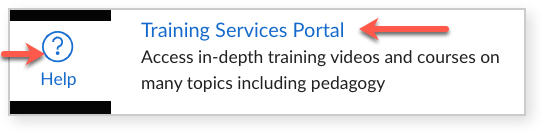 training services portal