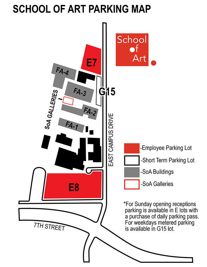 School of Art Parking Map