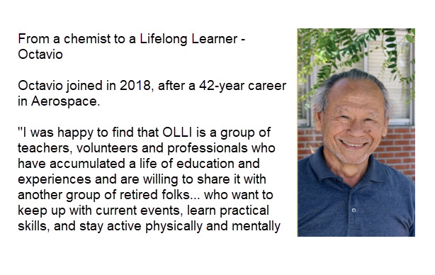 From a chemist to a Lifeliong learner. Octavio joined in 2018, after a 42-year career in Aerospace.