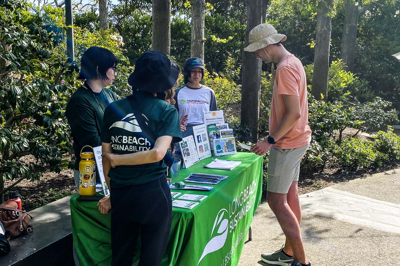 A student group at the Green Generation Showcase