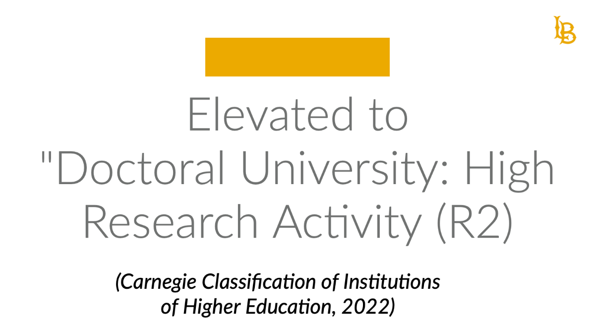 R2 doctoral designation for CSULB