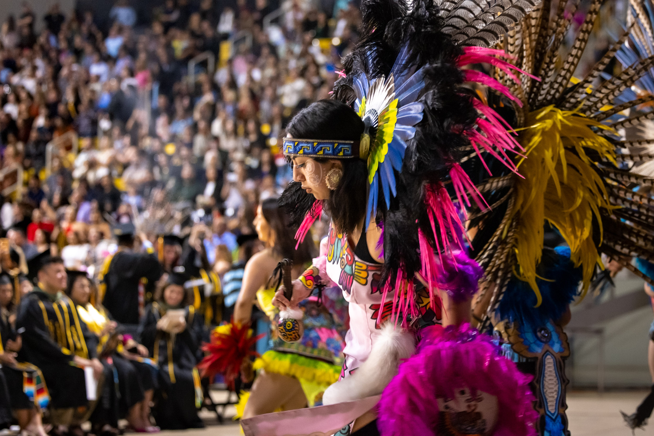 Dancers at Chicano/latin studies celebration