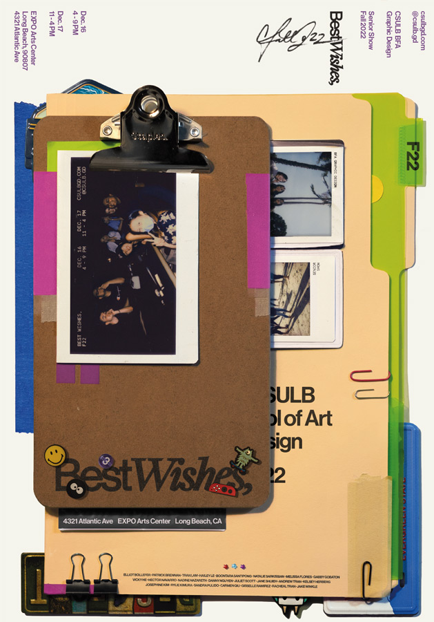 Best Wishes - CSULB BFA Graphic Design Senior Show Class of Fall 2022 Poster Image - Best Wishes - CSULB BFA Graphic Design Senior Show Class of Fall 2022