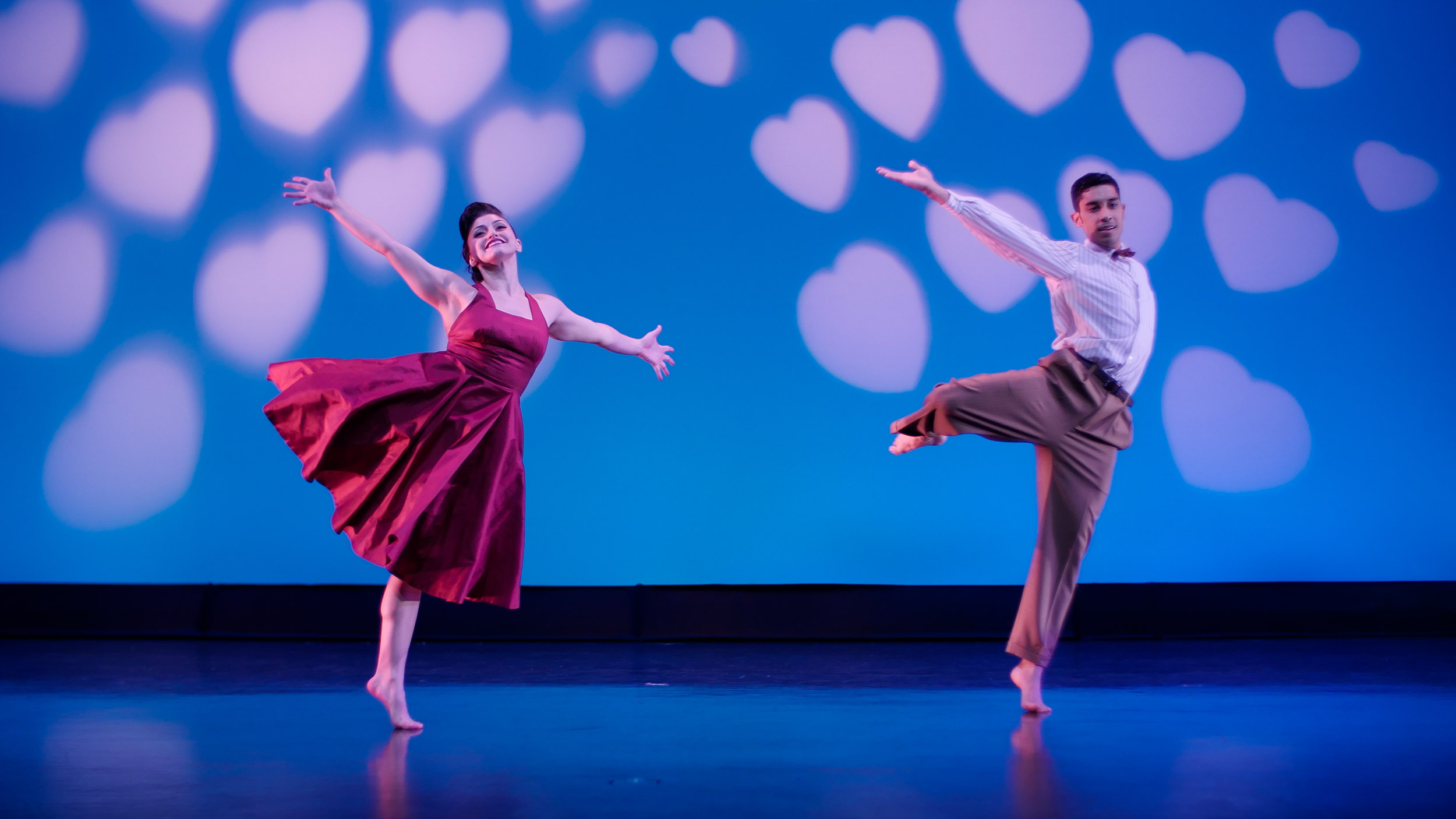 Dancers on stage
