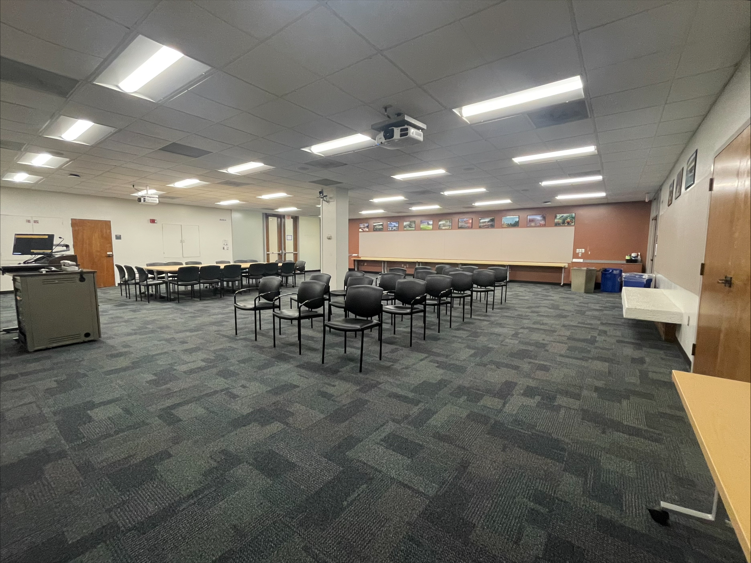 Photo of Layout of Seating from Top of the Room