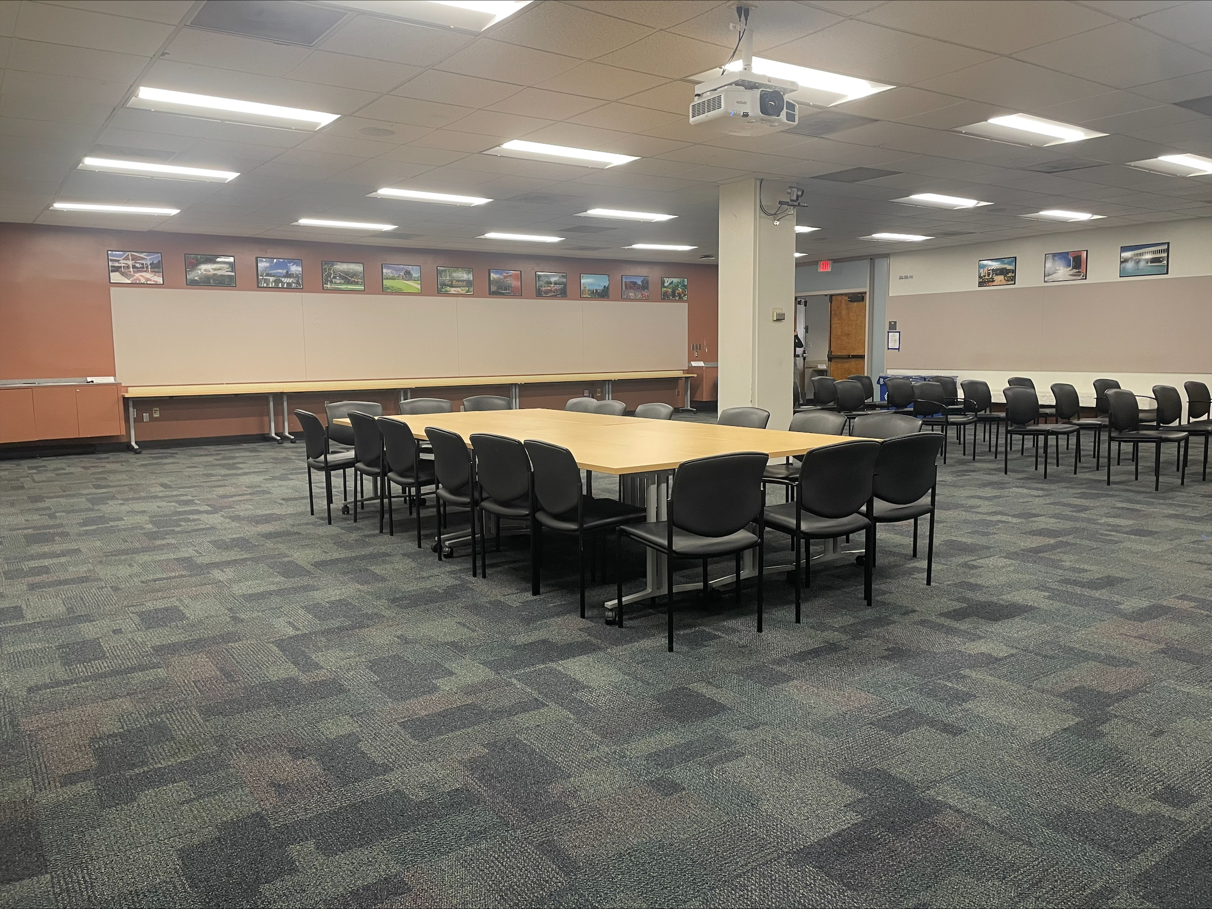 Photo of Table Layout from Top of the Room