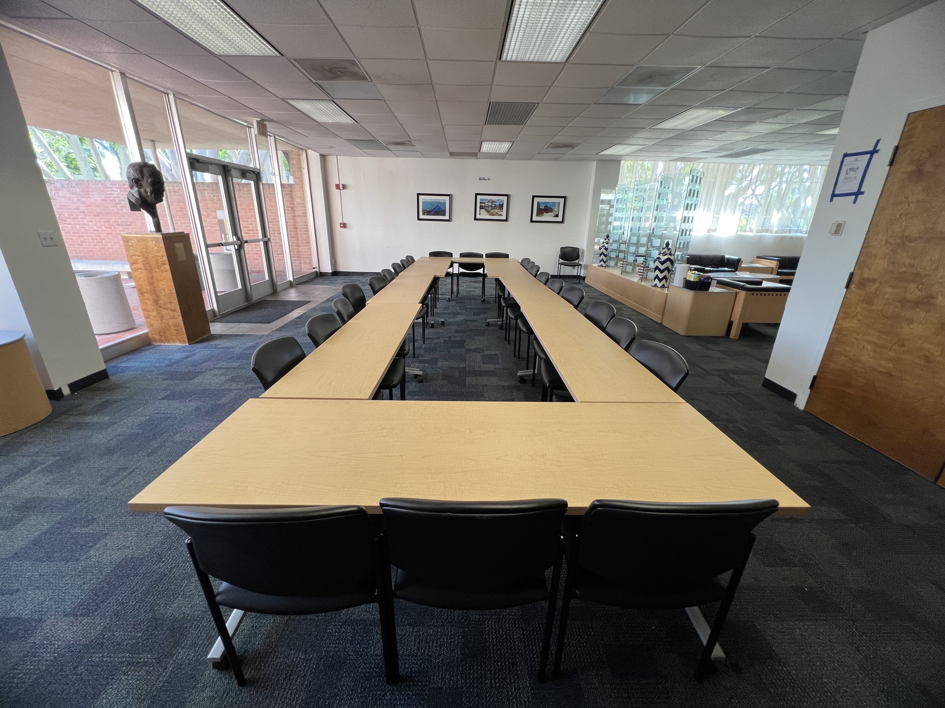 Photo of Table Layout from TV Screen/Head of the Table