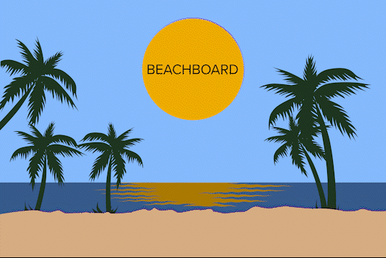 beachboard sunset