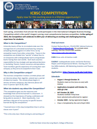 Tiny Flyer for ICBSC COB 2024 Course- See PDF FOR information