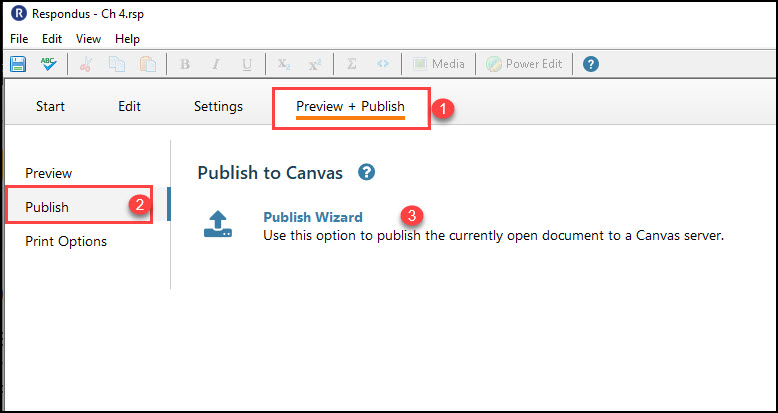 Publish to Canvas