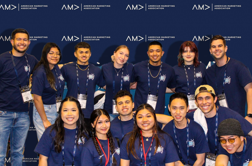 AMA CSULB Students in matching Shirts 