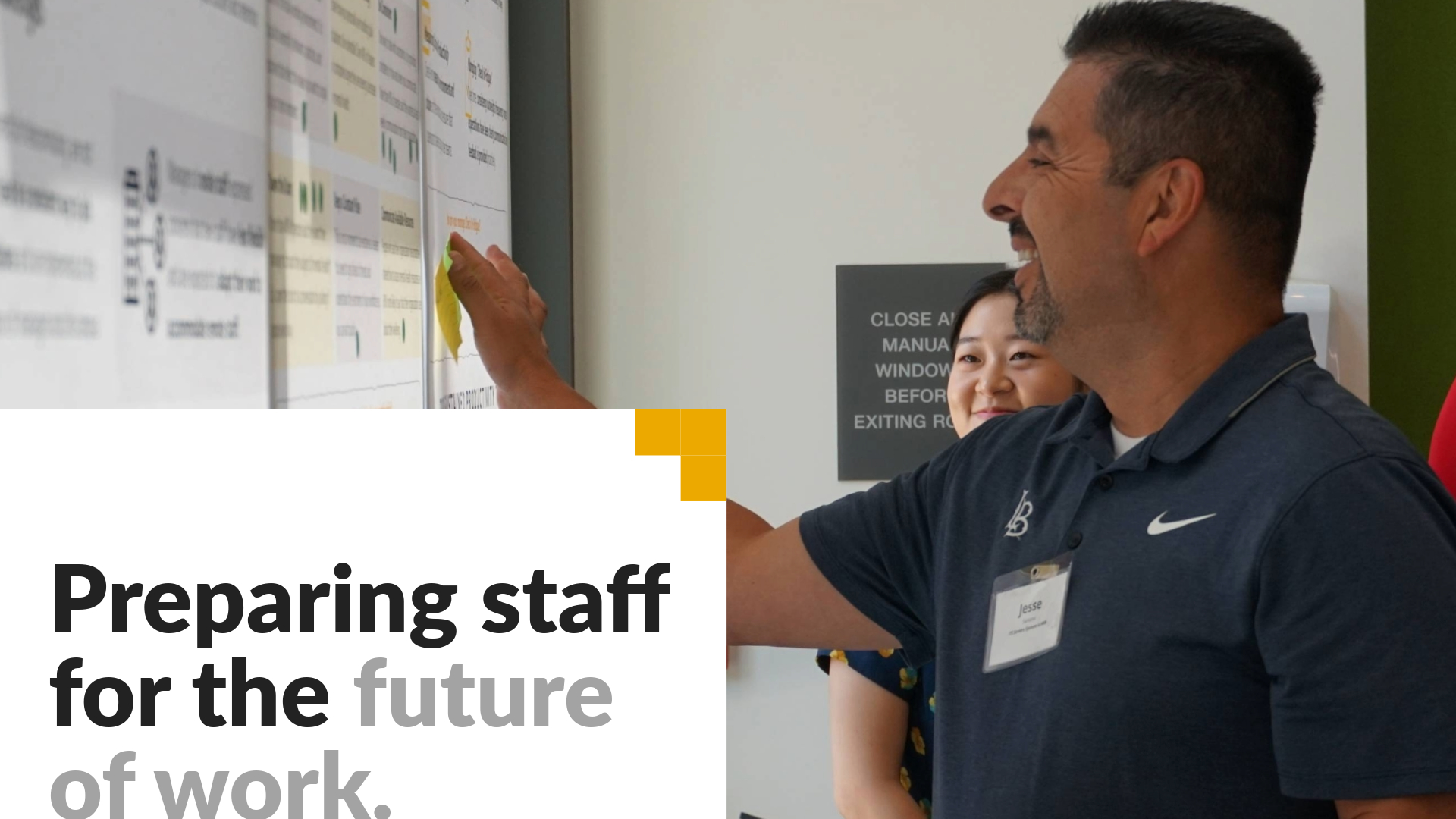 Preparing staff for the Future of Work.