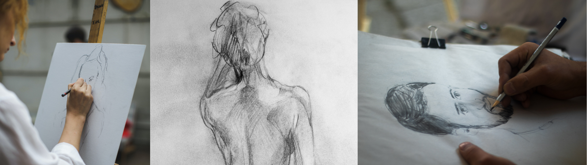 Live Drawing Model Session web banner
