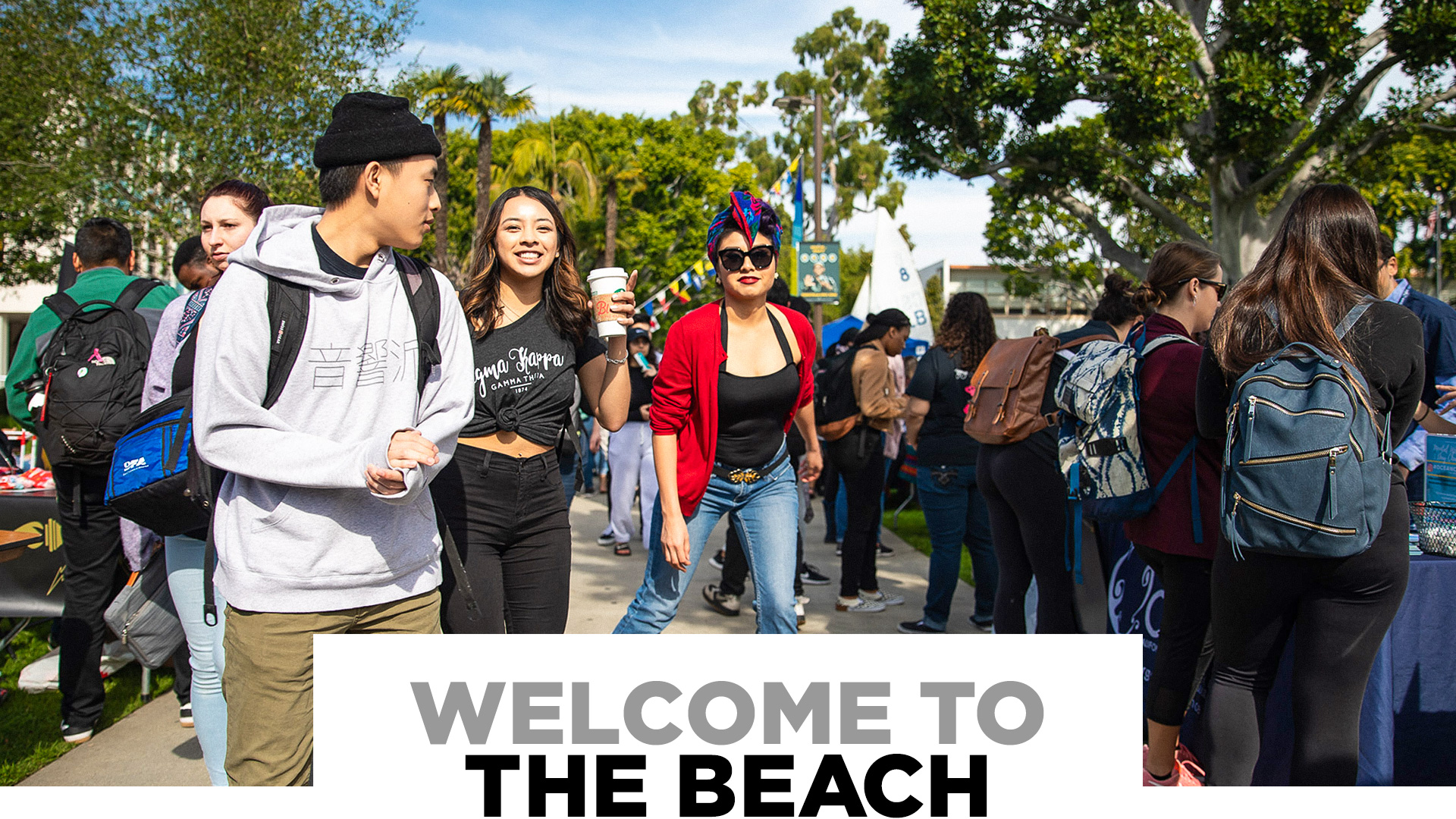 Beach 2030 Annual Report: Students on campus during Week of Welcome