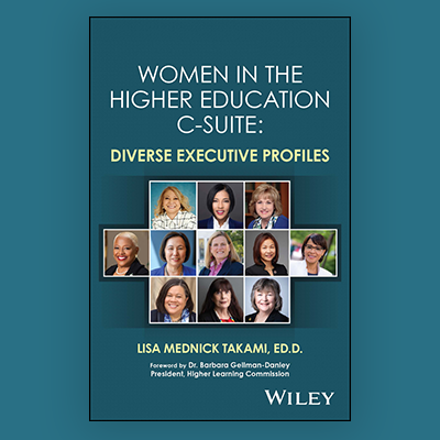 Book cover, Women in the Higher Education C-Suite