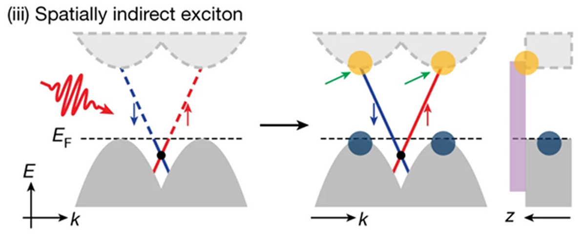 photoinduced formation of exciton