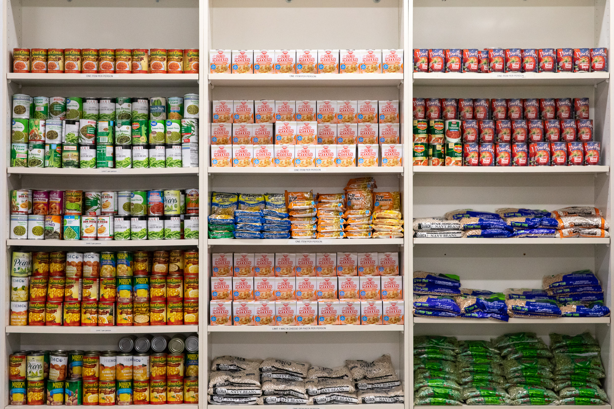 Shelves at the Beach Pantry