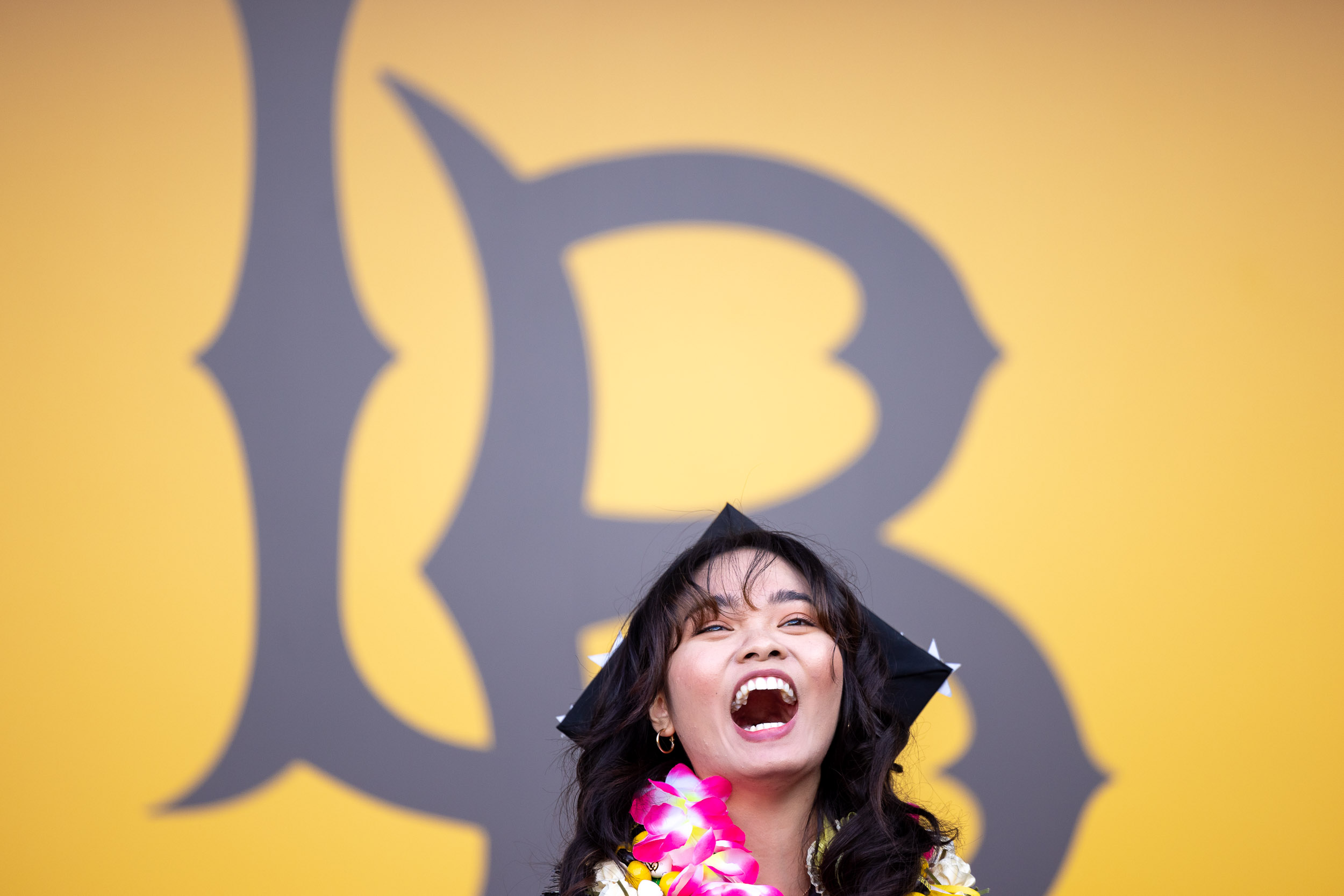 Woman graduate at Commencement