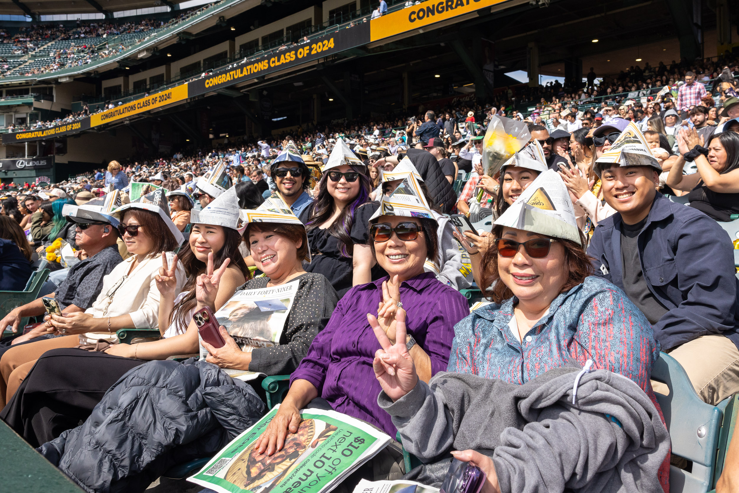 Friends and family at Commencement