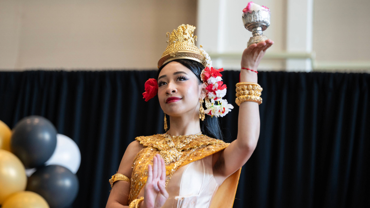 Cambodian dancer at celebration Cambodian dancer at celebration