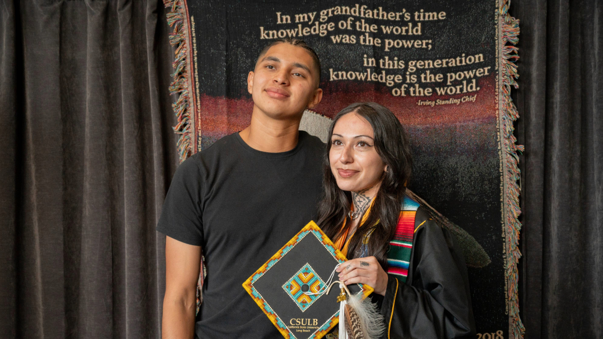 American Indian graduate 2024 and loved one American Indian graduate 2024 and loved one