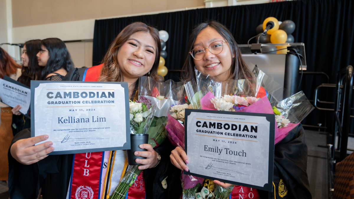 Cambodian graduates at celebration Cambodian graduates at celebration