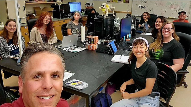 Ted Stankowich and the Mammal Lab team