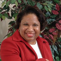 Photograph of librarian Karin Griffin