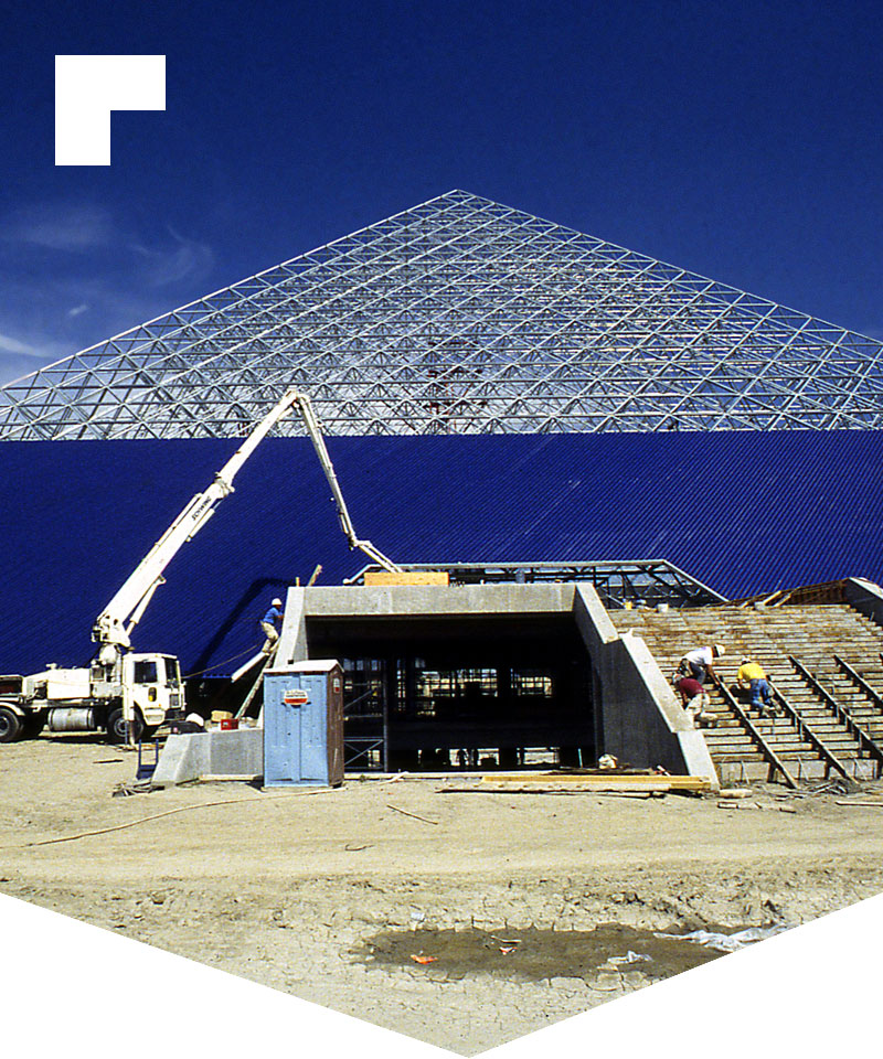 Pyramid under construction