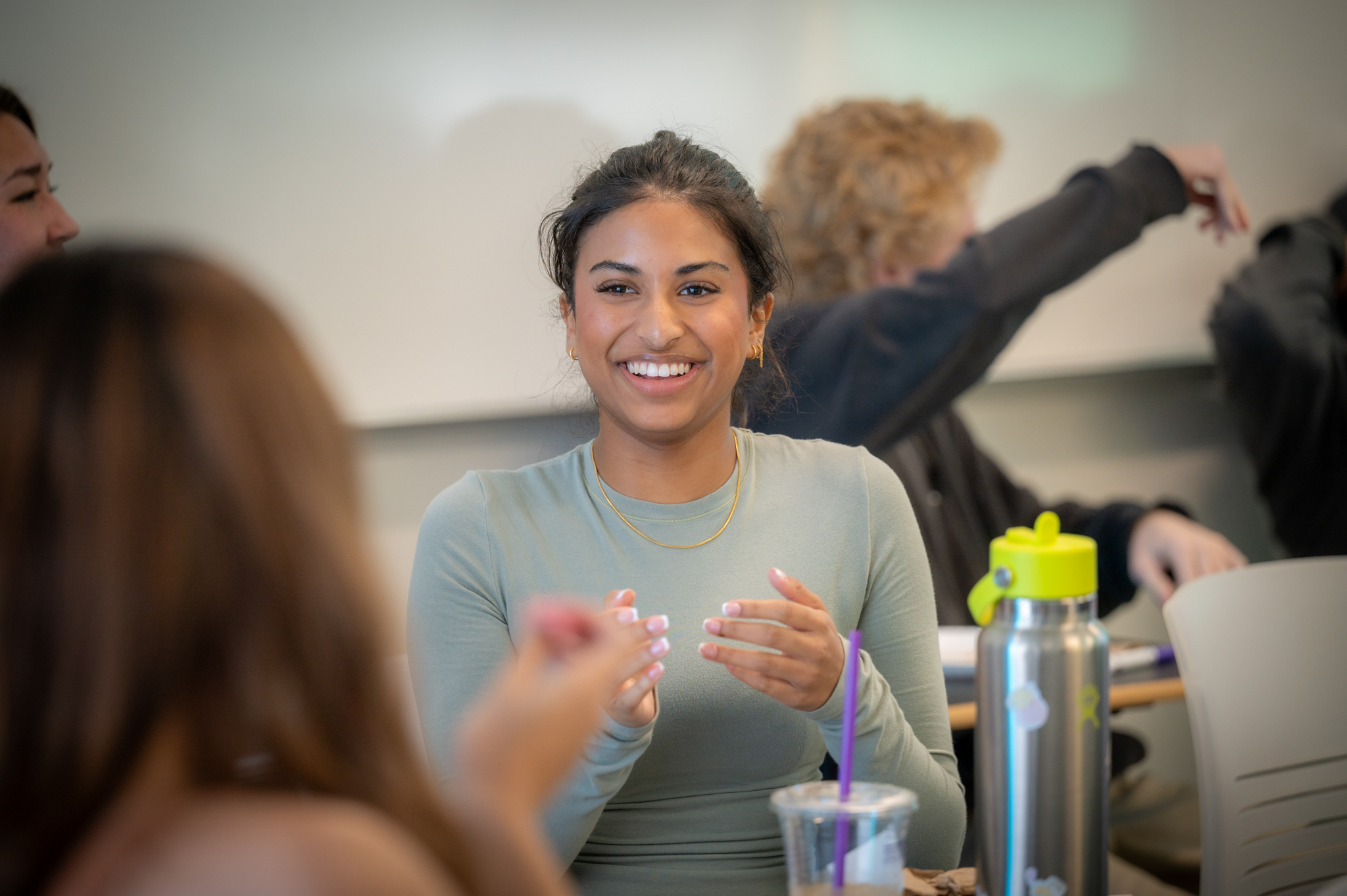 Student smiling