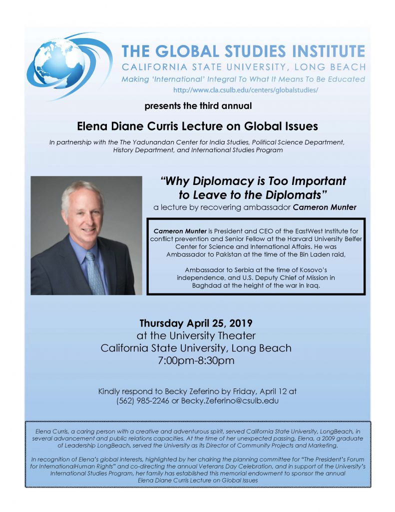 flyer for curris lecture