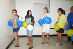interns with balloons