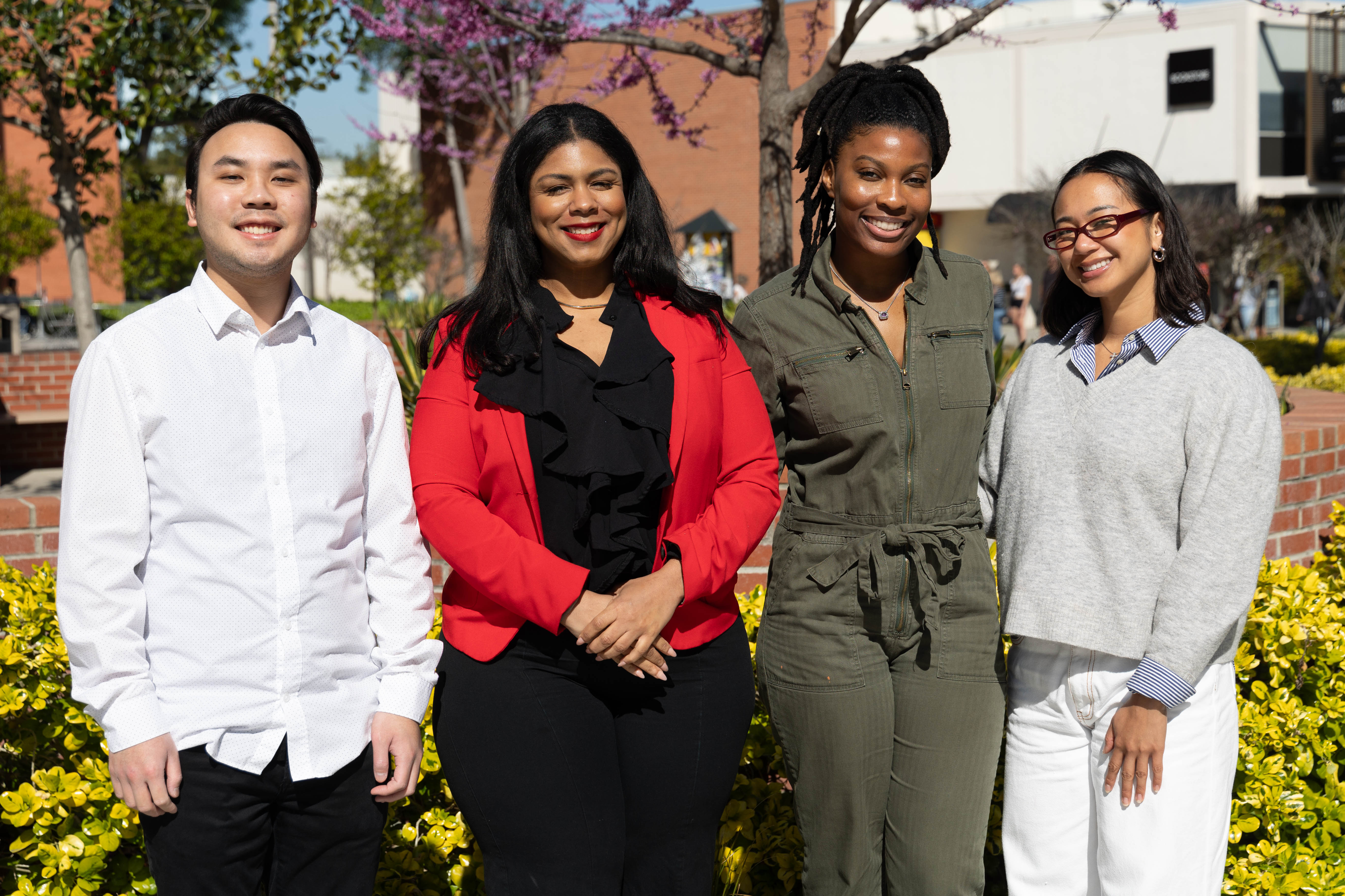 Amber Johnson and students