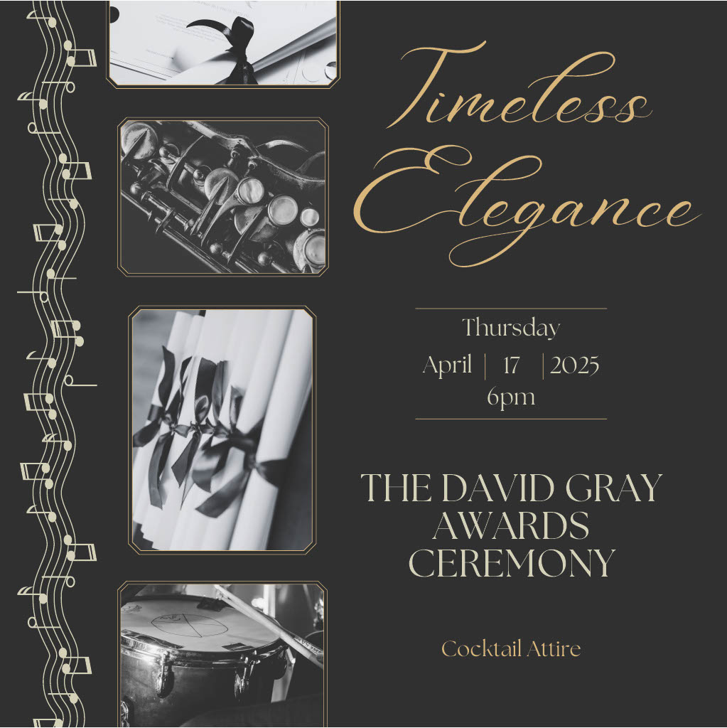David Gray Awards flyer
