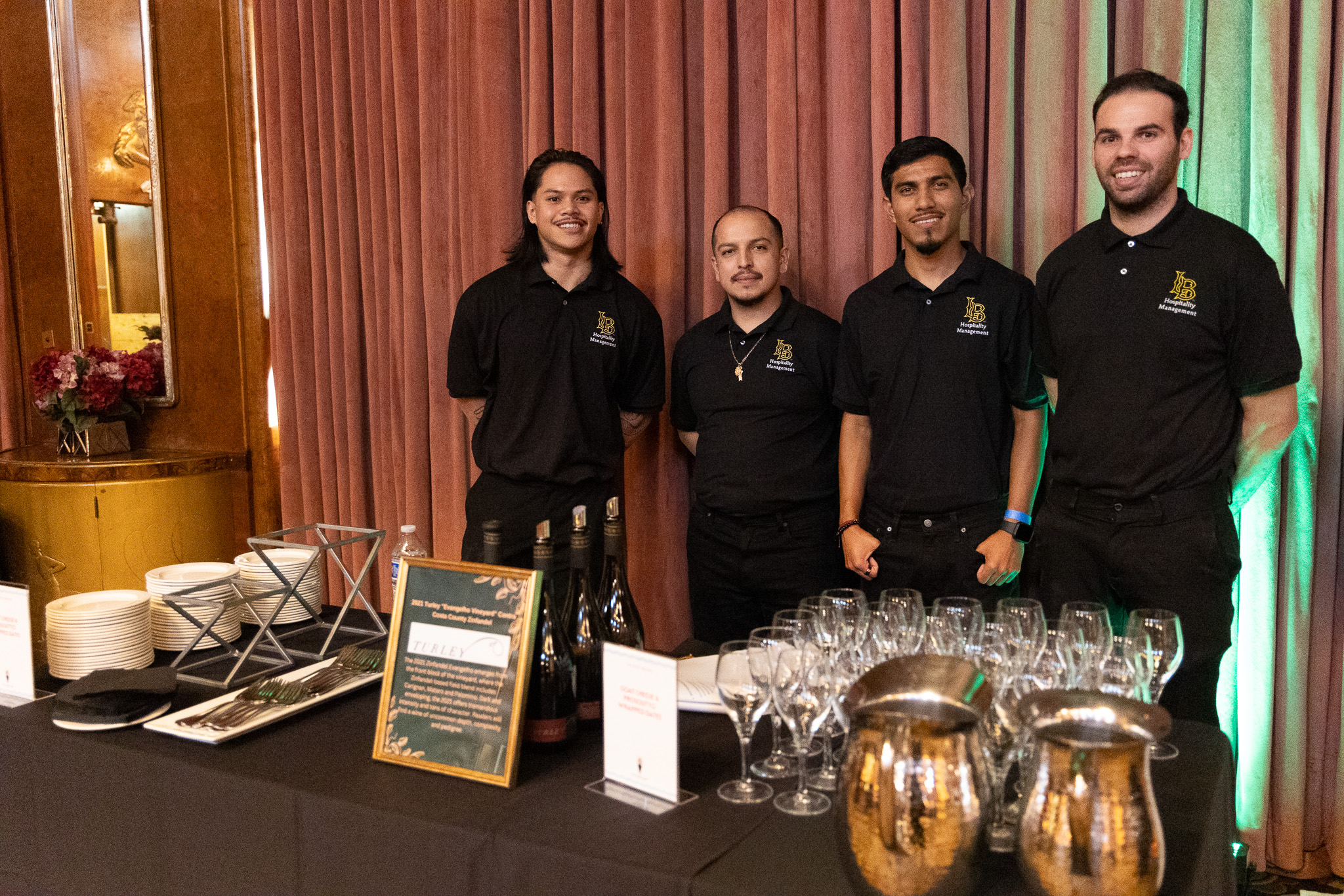 Students with wine glasses
