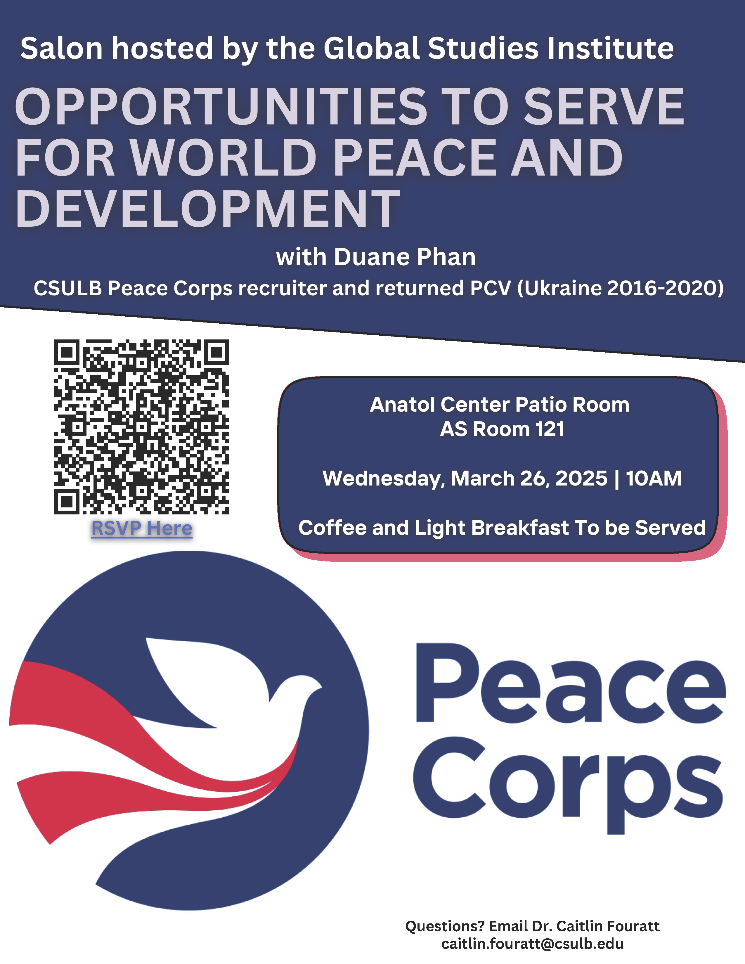 Opportunities to Serve for World Peace and Development