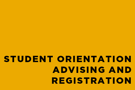 Student orientation advising and registration